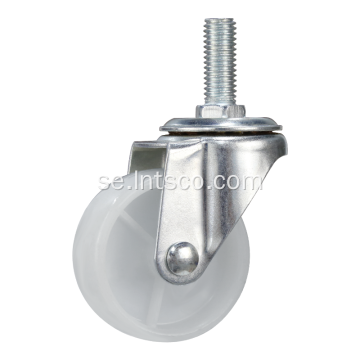 Light Duty Stem Casters 2 tums Vit PP